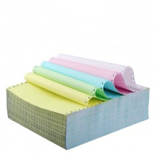 三联二等分撕边电脑打印纸 针式打印纸 1000页/箱